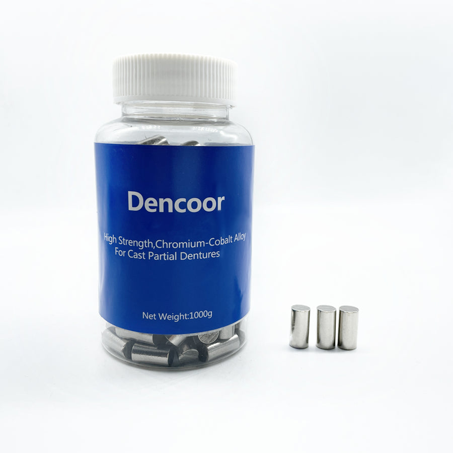Dencoor 1000g Partial Denture Framework Cobalt Chromium Dental Alloy Cast High Strength Co-Cr Metal