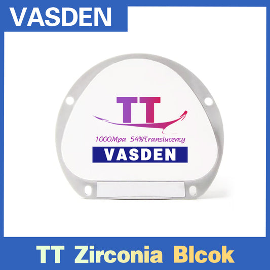Vsden Top прозрачный блок циркония TT ​​White Zirconia 89*71 мм Эстетическая циркониевая пластина для виниров