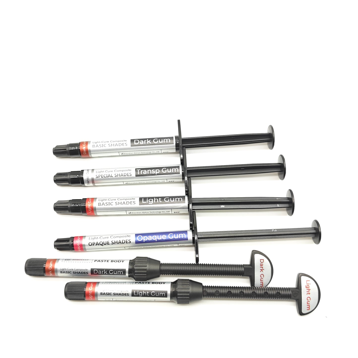 Rizhoz 2ml Light-Curing Composite Flowable Opaque Gum Gingiva Masking Opaquer For High Value Incisal Edges and Bleach Shade