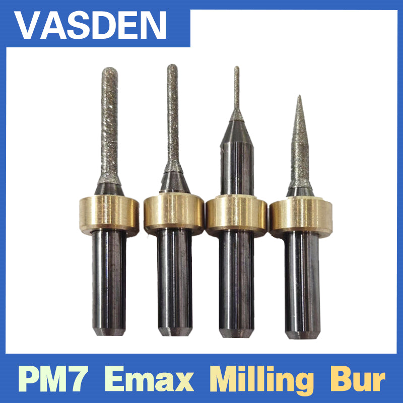 Ivoclar PM7 Mechine DLC PMMA E-Max Diamond Coating Milling Burs Dental  CAD CAM