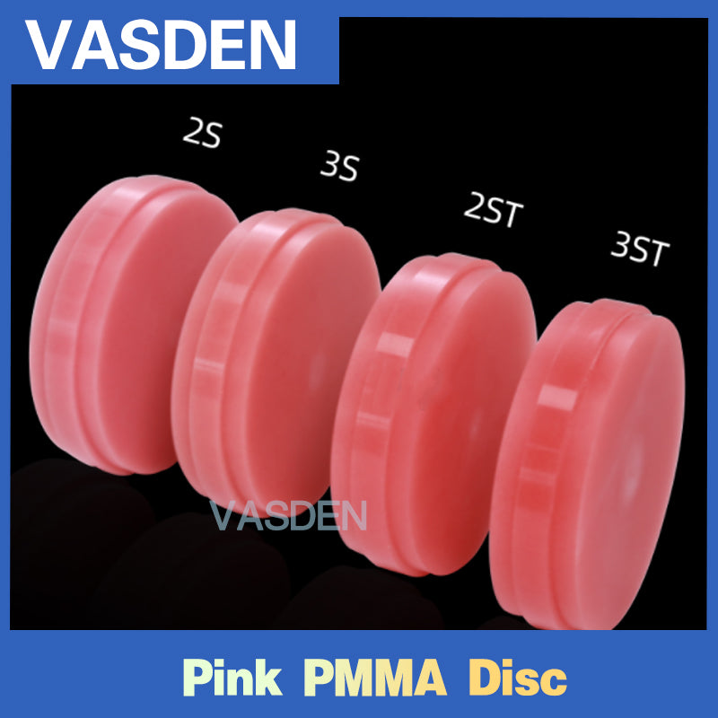 PMMA Bloodshot Pink Monolayer Resin Disc  2S 3S 2ST 3ST