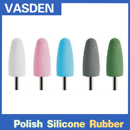 5 цветов, 100 шт./кор., полировальные головки для стоматологических полировальных наконечников, польская силиконовая резина