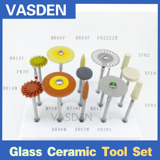 Glass Ceramic Tool Set HP020-1 Dental Polishing Cutting Tools