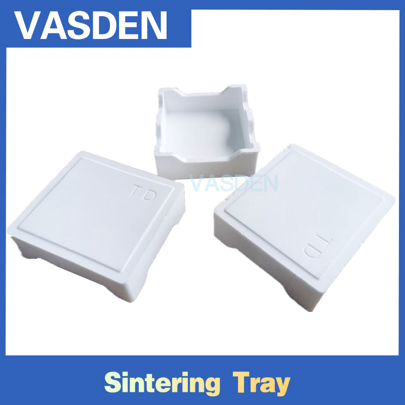 100*100*32mm Square Ceramic Sintering Tray for Dental Crucible Dental Laboratory Materia Square Boxl