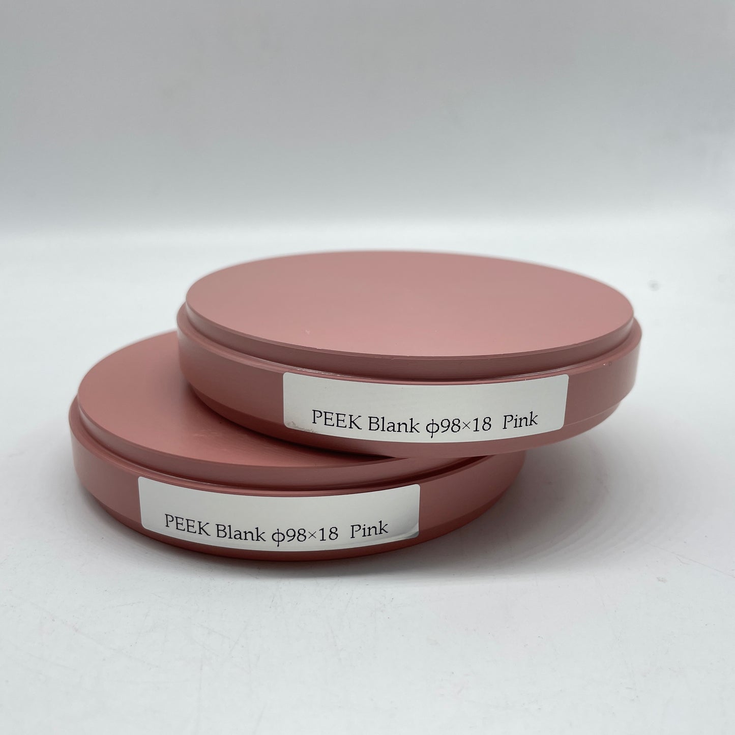 Pink Color PEEK/HPP Block 98mm Polyetheretherketone CAD CAM Material