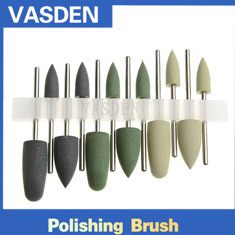 One Set Light Curing Resin Polishing Grinding Head Silicone Polisher Dentistry Material Dental Tooltary Tool
