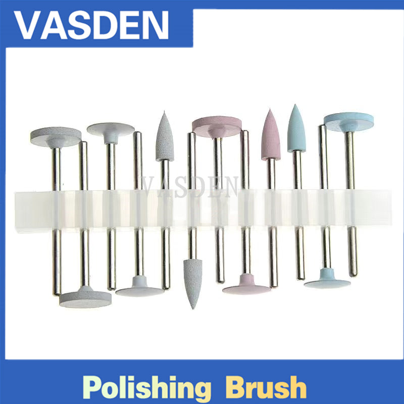 One Set Light Curing Resin Polishing Grinding Head Silicone Polisher Dentistry Material Dental Tooltary Tool