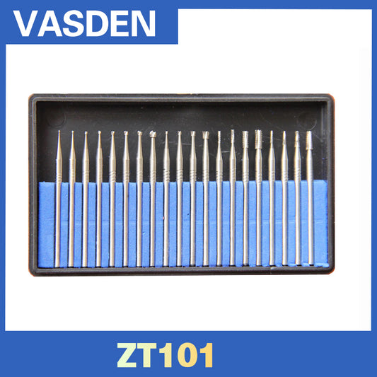 ZT101 HP Tungsten Carbide Burs 20pcs/1set For Dental Technicians Tooth Needle