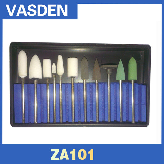 ZA101 Неточная регулировка и полировка из металлического сплава, 11 шт./компл., инструменты для полировки зубов