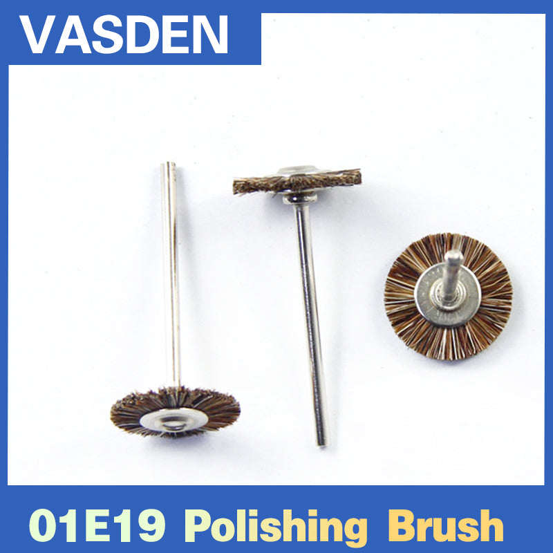 10pcs/set Polishing brush Wheel Shape Animal Hair Dental Materials