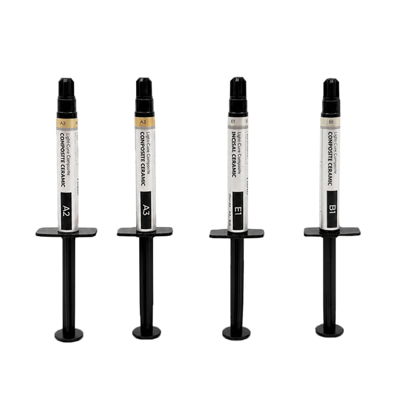 A2 A3 Light Curing Composite Ceramic Resin System Dentin Shade Flowable Light Cure Dental Lab Polymer Porcelain Body Material