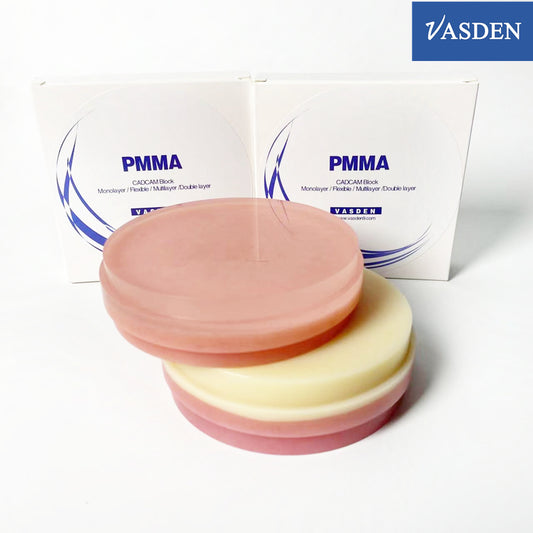 Full Denture Double Layer Clear Crown CADCAM PMMA Disc 98mm