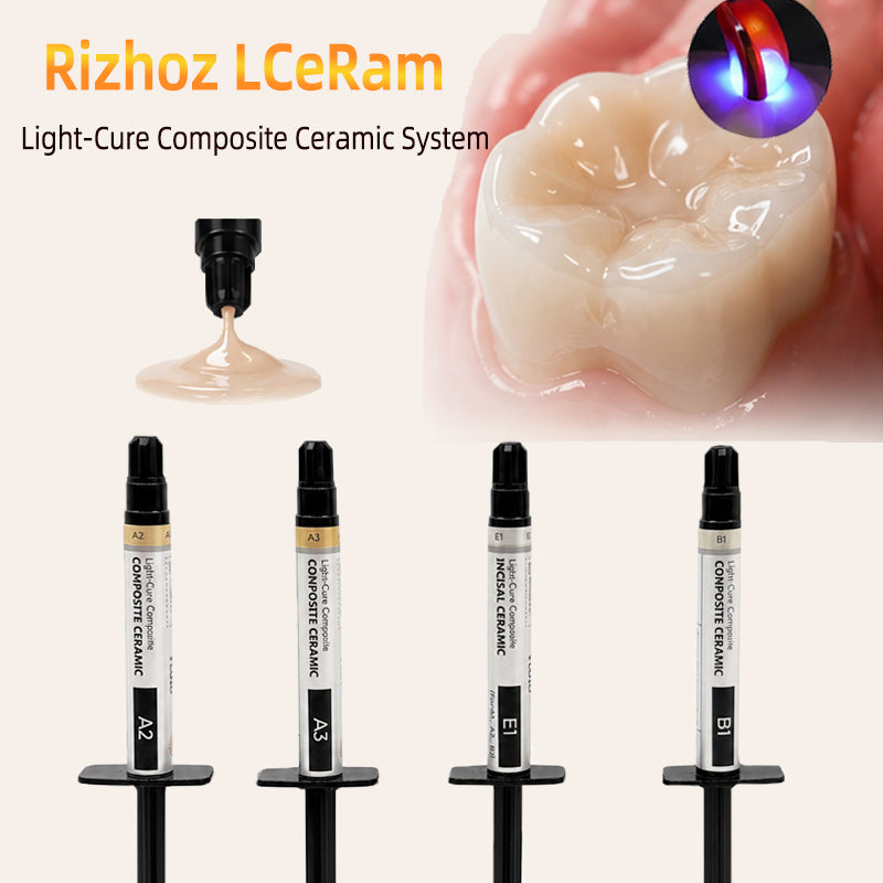 A2 A3 Light Curing Composite Ceramic Resin System Dentin Shade Flowable Light Cure Dental Lab Polymer Porcelain Body Material