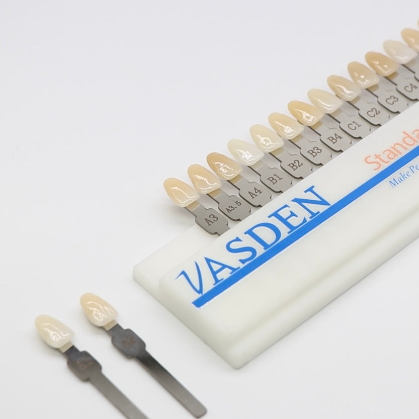 Vasden Dental 4D Zirconia Tooth 16 Color Ceramic Teeth Matching and Comparison Plate Laboratory Materials A1-D4 BL1-BL4
