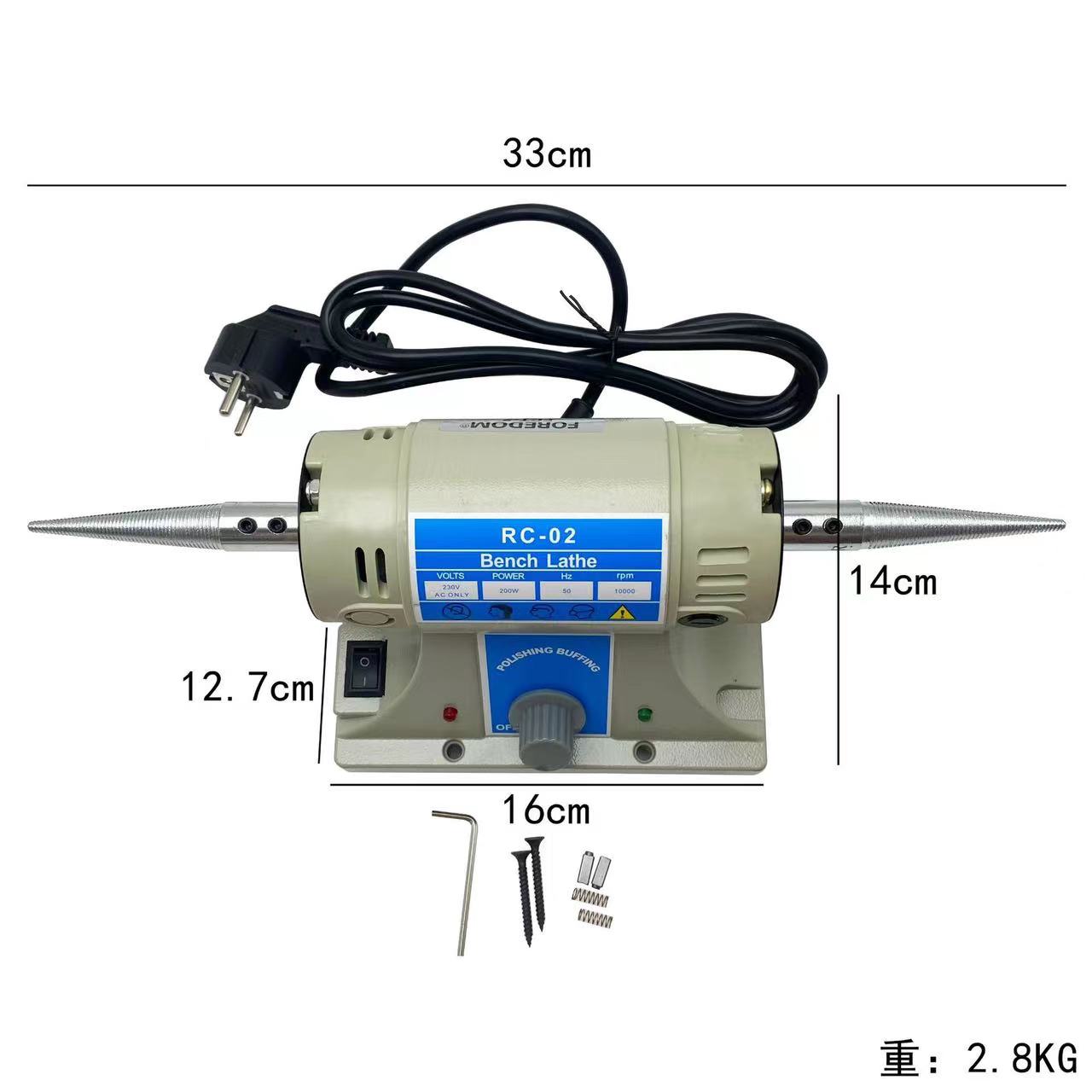 TM-2 European double-tip table polishing machine cloth wheel machine t ...