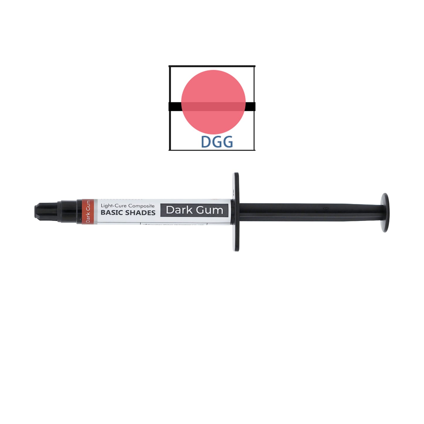 Rizhoz 5g Light-Curing Composite Syringe Pink Orange Gum Colors High strength indirect restorative material