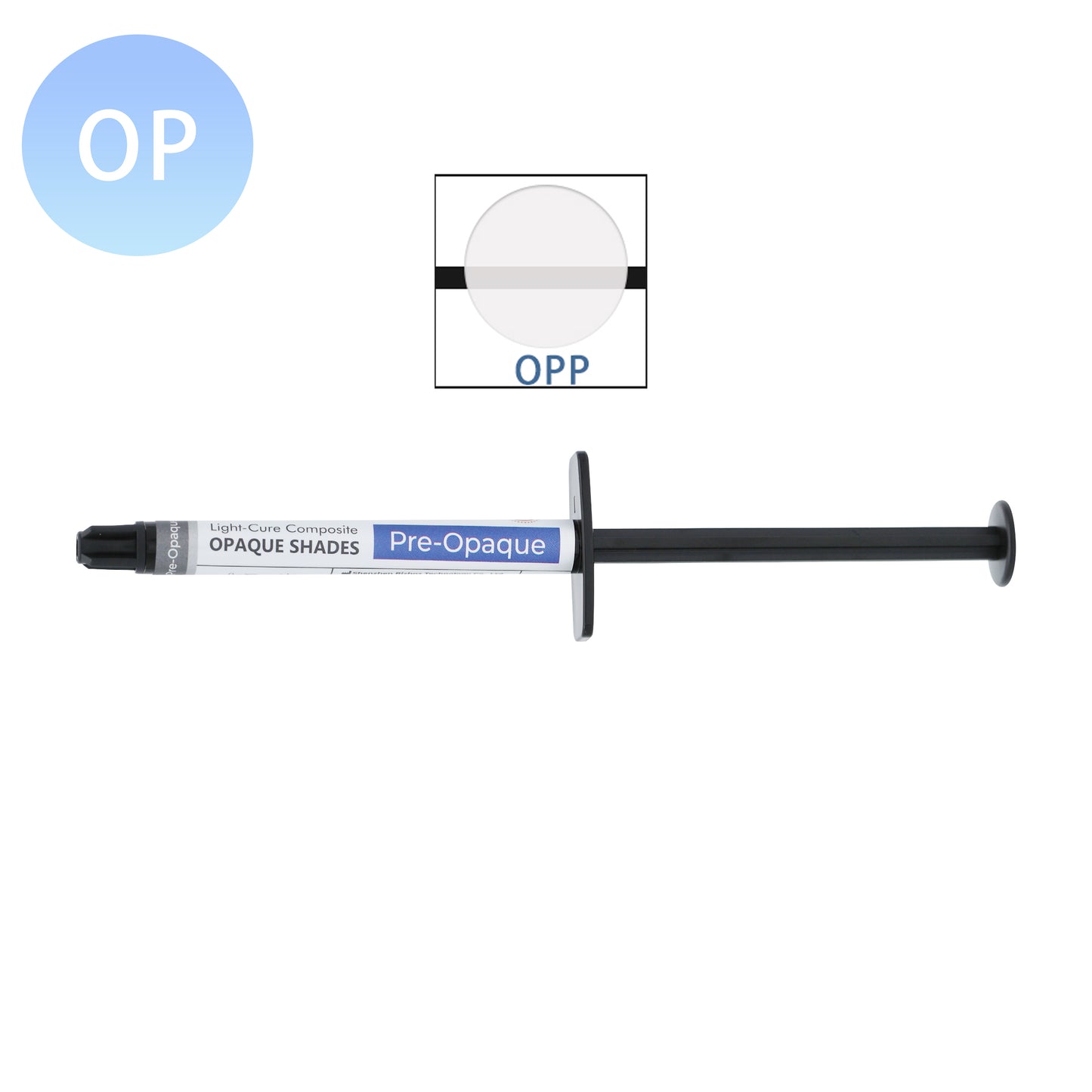 Rizhoz 2ml Light-Curing Composite Flowable Opaque Gum Gingiva Masking Opaquer For High Value Incisal Edges and Bleach Shade