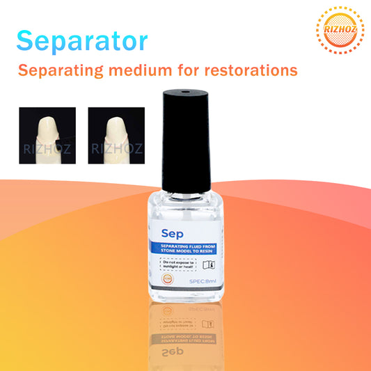 Dental Light Cure Rizhoz Separator Liquid 8ml – Liquid Separator for Plaster & Composite Isolation