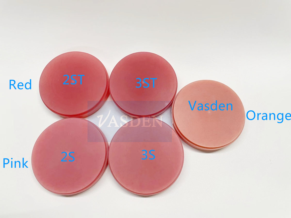 PMMA Bloodshot Pink Monolayer Resin Disc  2S 3S 2ST 3ST