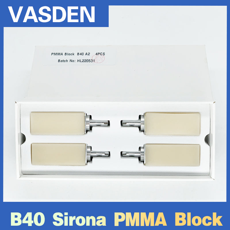 B40 Sirona PMMA Block Dental Lab CAD/CAM Milling Materials PMMA Vita 1 ...