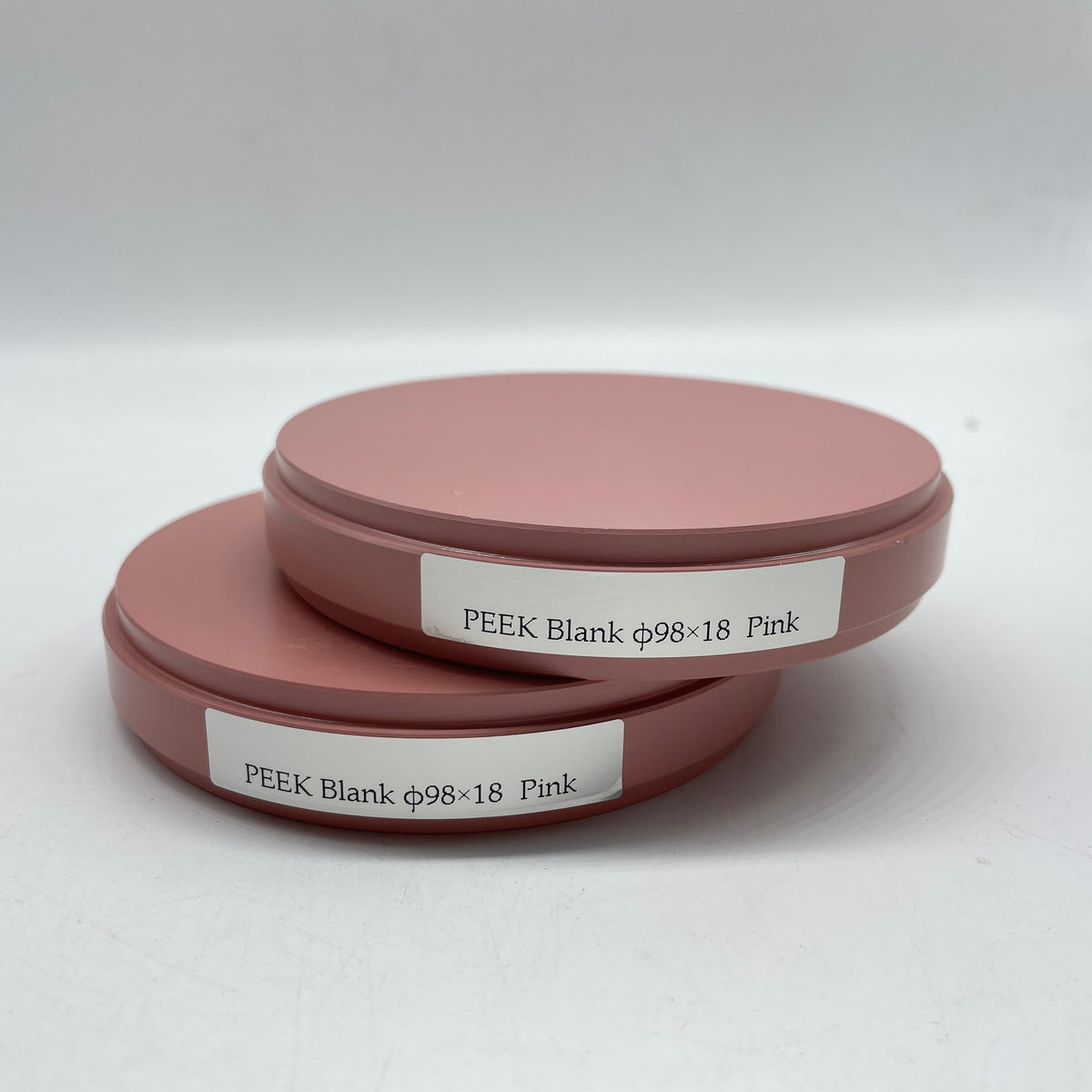 Pink Polymer Pink Color PEEK/HPP Block 98mm Polyetheretherketone CAD CAM Material ...