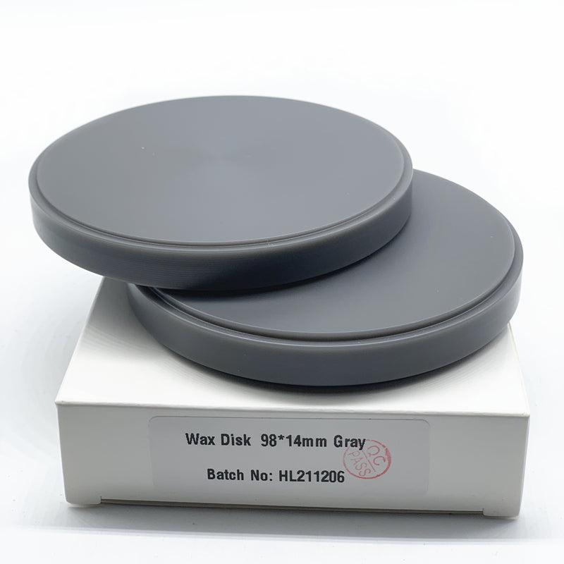 ددان CAD/CAM WAX دیسک 98mm سیستەمی کراوە 100% مۆم 6 ڕەنگ