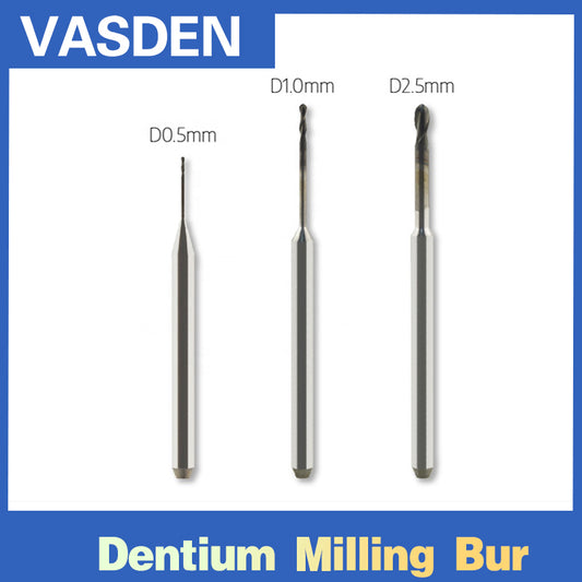 Dentium Mechine DLC PMMA Diamond Coating Milling Burs For CADCAM