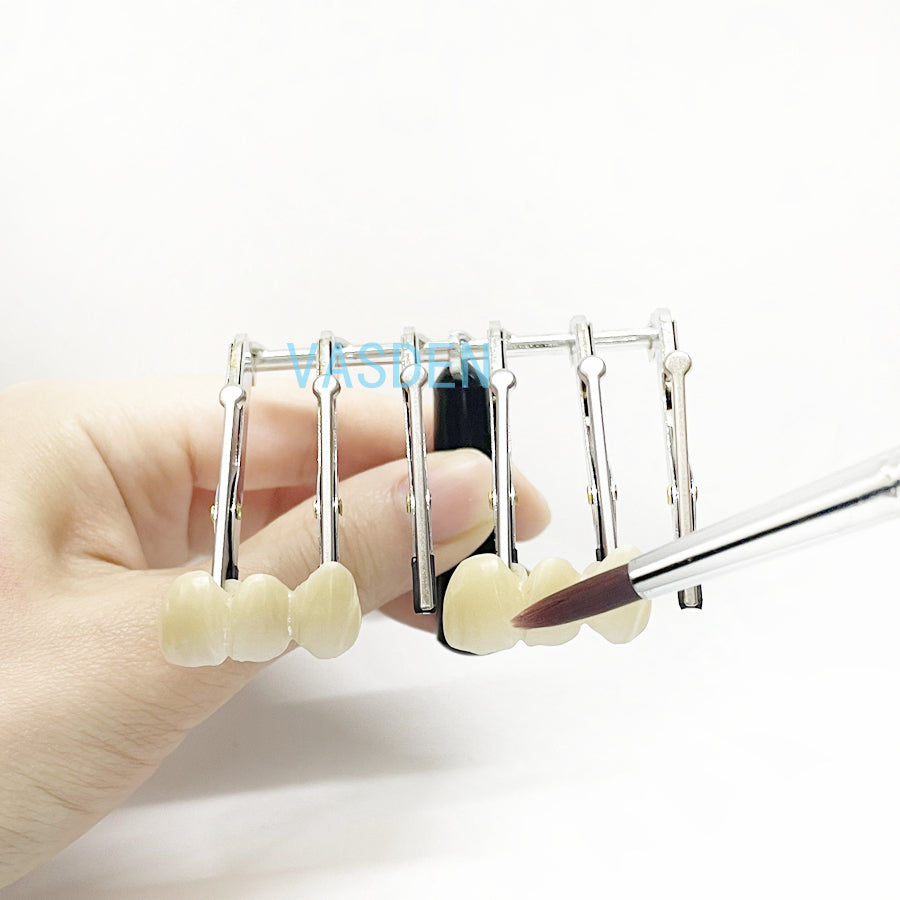 Dental Lab Laboratory Technician Glazing Tools Enamelled Porcelain Hexagon Clip Six Tooth Clip