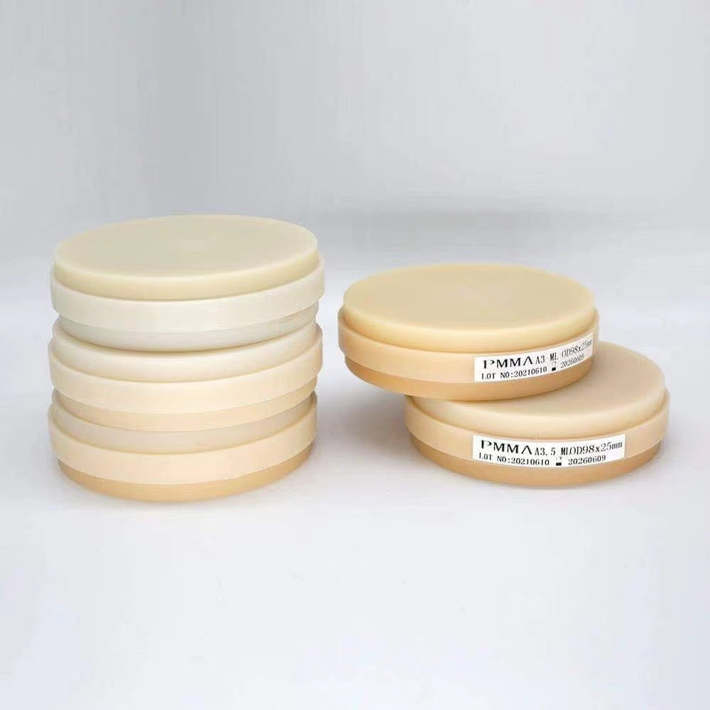 Multilayer Disks PMMA Multilayer Pesin Disc 98mm Dental Multi-level PMMA Disk 10~25mm ...
