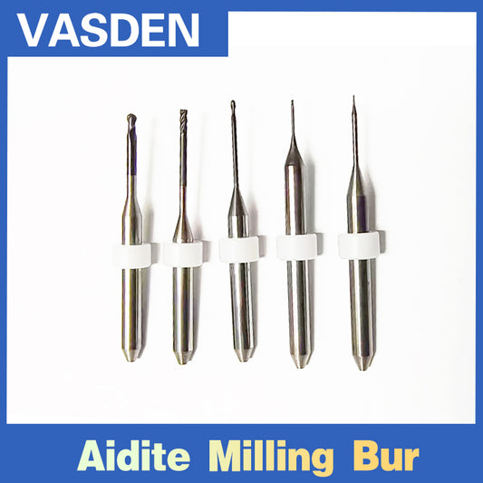 Aidite Mechine DLC PMMA Diamond Coating Milling Burs For CAD CAM
